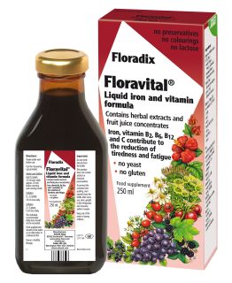 FLORADIX Floravital Dzelzs šķidrums, 250 ml