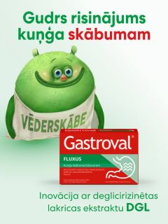 GASTROVAL Fluxus kapsulas, 15 gab.