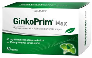 GINKOPRIM Max 60 mg tabletes, 60 gab.