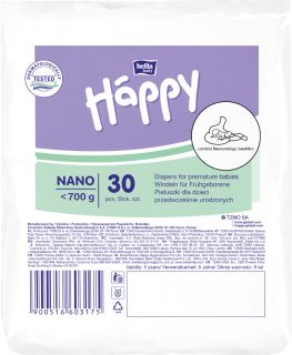 HAPPY Nano <700 g autiņbiksītes, 30 gab.