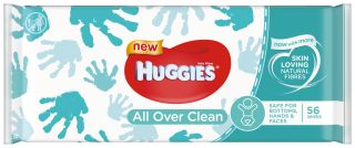 HUGGIES All Over Clean mitrās salvetes, 56 gab.