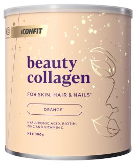 ICONFIT Beauty Collagen ar Apelsīnu garšu pulveris, 300 g