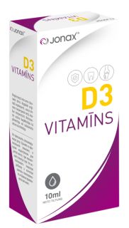 JONAX D3 VITAMĪNS pilieni, 10 ml