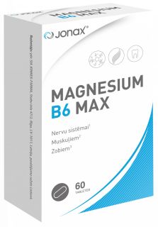 JONAX Magnesium B6 Max tabletes, 60 gab.