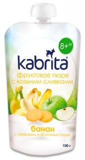 KABRITA Banānu-Ābolu biezenis, 100 g