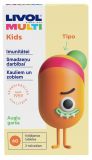 LIVOL Multi Kids ar augļu garšu košļājamās tabletes, 60 gab.