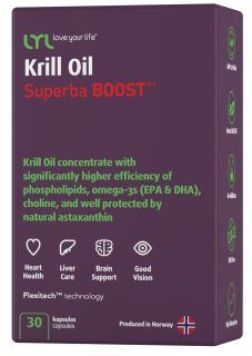 LYL Krill Oil Superba BOOST, kapsulas, 30 gab.