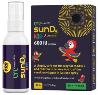 LYL sunD3 KID, sprejs, 25 ml