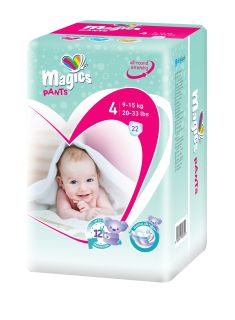 MAGICS Pants Maxi 4 (9-15 kg) biksītes, 22 gab.