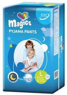 MAGICS Pyjama Pants L (27-57 kg) biksītes, 12 gab.