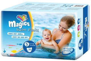 MAGICS Swimpants S (6-11 kg) biksītes, 12 gab.