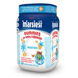 MARSIEŠI Gummies košļājamās pastilas, 50 gab.