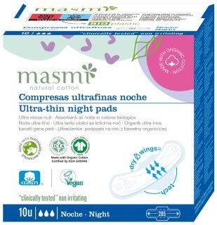 MASMI Ultra Night higiēniskās paketes, 10 gab.