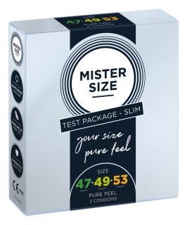 MISTER SIZE 3 izmēri 47-49-53 prezervatīvi, 3 gab.