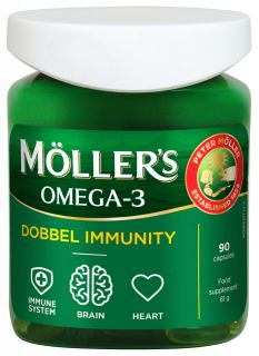 MOLLERS Dobbel Immunity kapsulas, 90 gab.