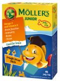 MOLLERS JUNIOR (apelsīnu-citronu garša) želejas zivtiņas, 45 gab.