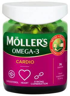 MOLLERS Omega-3 Cardio kapsulas, 76 gab.