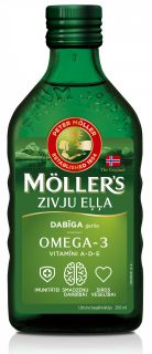 MOLLERS zivju eļļa (dabīga garša) , 250 ml