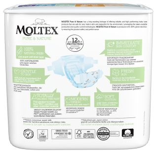 MOLTEX Eco Pure & Nature 3 Midi (4-9 kg) autiņbiksītes, 33 gab.