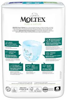 MOLTEX Eco Pure & Nature 5 Junior (9-14 kg) biksītes, 20 gab.