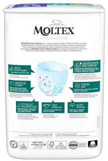 MOLTEX Eco Pure & Nature 6 XL (14 kg +) biksītes, 18 gab.