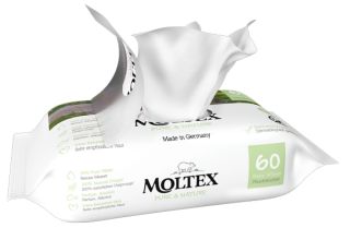 MOLTEX Eco Pure & Nature mitrās salvetes, 60 gab.