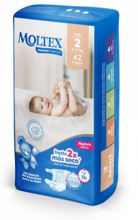 MOLTEX Premium Comfort 2 Mini (3-6 kg) autiņbiksītes, 42 gab.