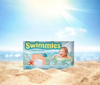 MOLTEX Swimmies L (12-17 kg) peldēšanas autiņbiksītes, 10 gab.