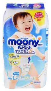 MOONY Airfit L (6-10kg) zēniem autiņbiksītes, 44 gab.