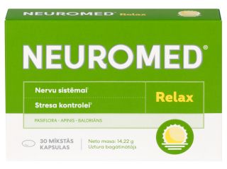 NEUROMED Relax mīkstās kapsulas, 30 gab.