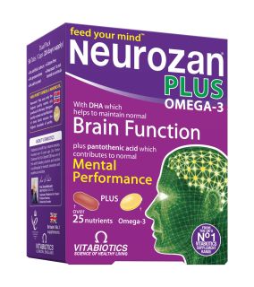 NEUROZAN Plus Omega-3 tabletes + kapsulas, 56 gab.