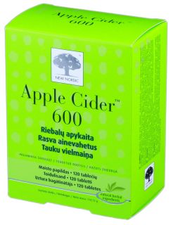 NEW NORDIC Apple Cider 600 tabletes, 120 gab.