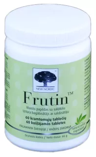 NEW NORDIC Frutin košļājamās tabletes, 60 gab.