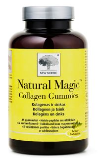 NEW NORDIC Natural Magic Collagen košļājamās pastilas, 45 gab.