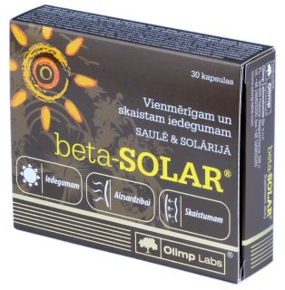 OLIMP LABS Beta-Solar kapsulas, 30 gab.