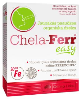 OLIMP LABS Chela-Ferr Easy aveņu garšas pulveris, 30 gab.