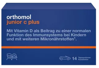 ORTHOMOL Junior C Plus košļājamās tabletes, 42 gab.