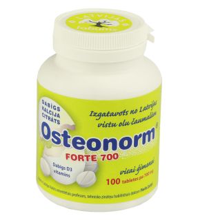 OSTEONORM Forte 700 tabletes, 100 gab.