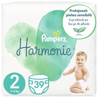 PAMPERS Harmonie 2 (4-8 kg) autiņbiksītes, 39 gab.