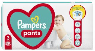 PAMPERS Maxi Pack 3 (6-11 kg) biksītes, 56 gab.