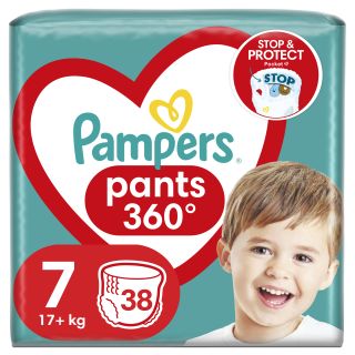 PAMPERS Pants-7 (17+kg) biksītes, 38 gab.