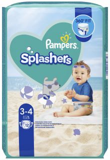 PAMPERS Splashers 3 (6-11 kg) biksītes, 12 gab.