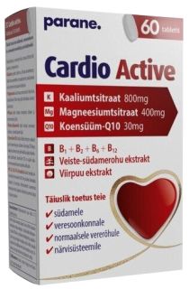 PARANE Cardio Active tabletes, 60 gab.