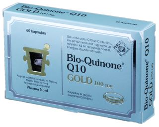 PHARMA NORD Bio-Quinone Active Gold 100 mg kapsulas, 60 gab.