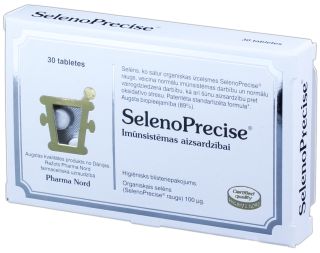 PHARMA NORD Selenoprecise tabletes, 30 gab.