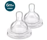 PHILIPS Avent 6m+ ātras plūsmas knupis, 2 gab.