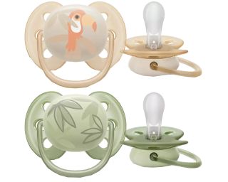 PHILIPS Avent Ultra soft DECO (0-6 m.) māneklītis, 2 gab.