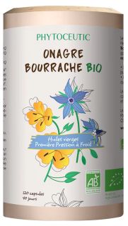 PHYTOCEUTIC Onagre Bourrache bio kapsulas, 120 gab.