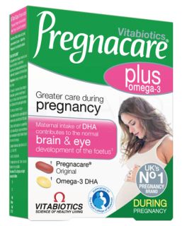 PREGNACARE Plus Omega - 3 tabletes + kapsulas, 56 gab.