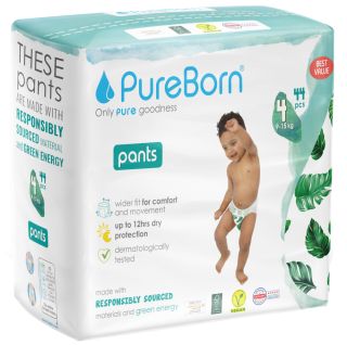 PUREBORN Pull ups Double Pack Size 4-XL biksītes, 44 gab.